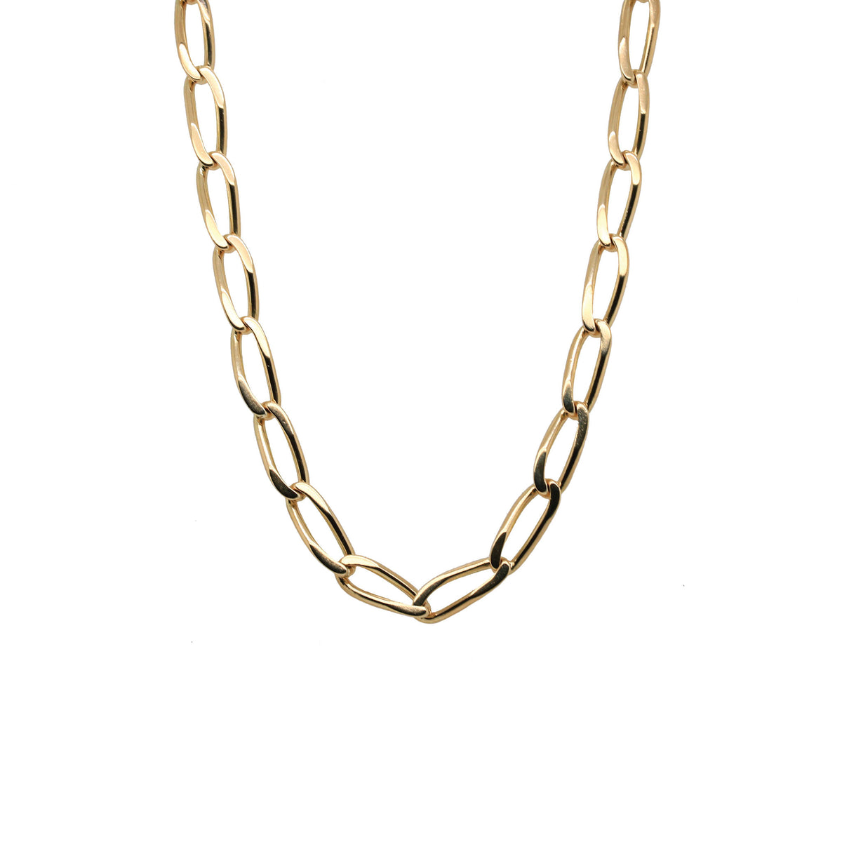 -Yellow Gold Twisted Cable Link Chain