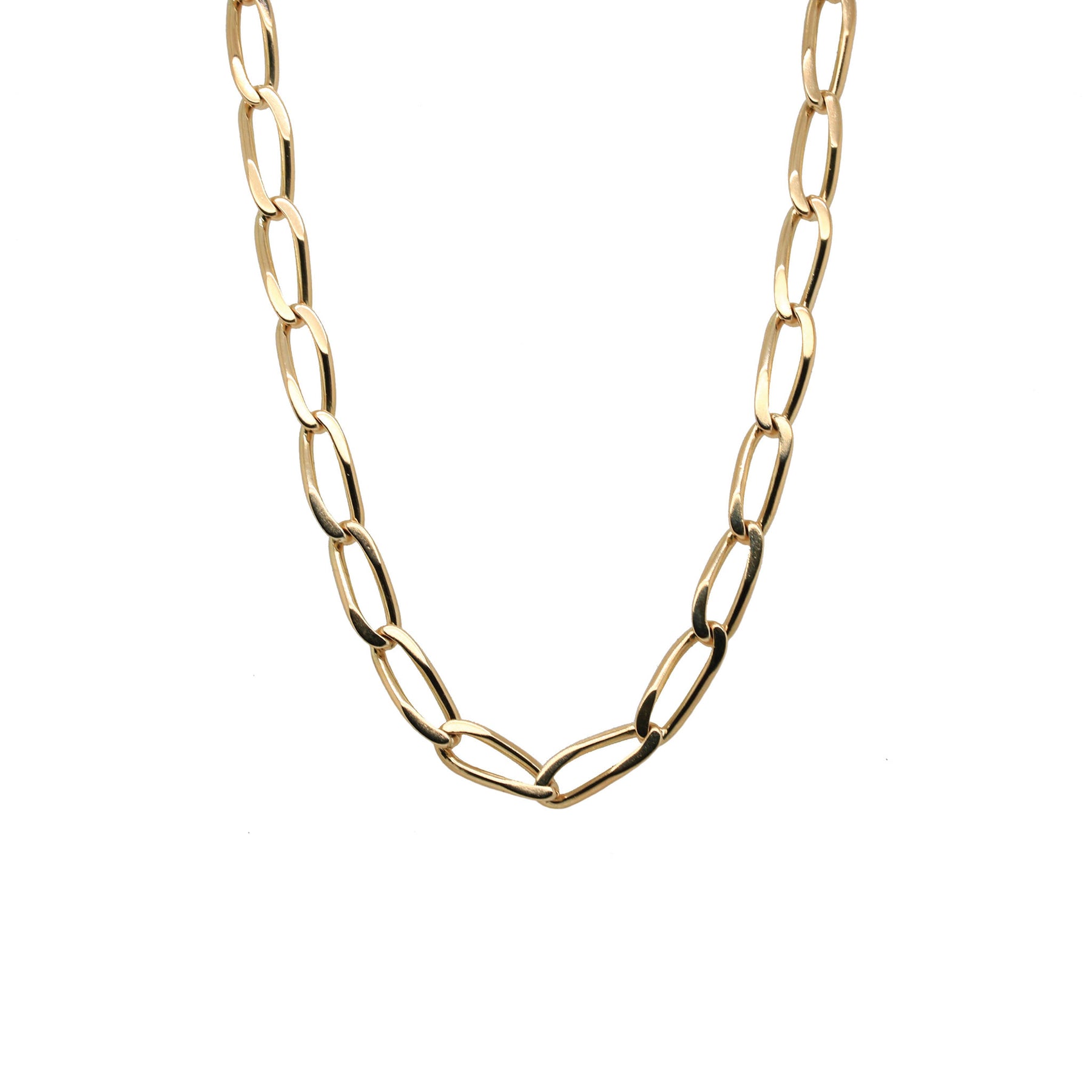 -Yellow Gold Twisted Cable Link Chain