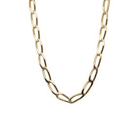 -Yellow Gold Twisted Cable Link Chain