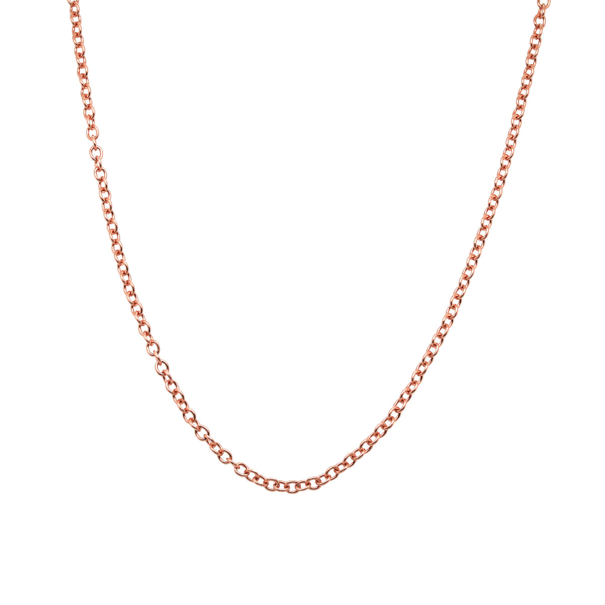 -Rose Gold Cable Chain