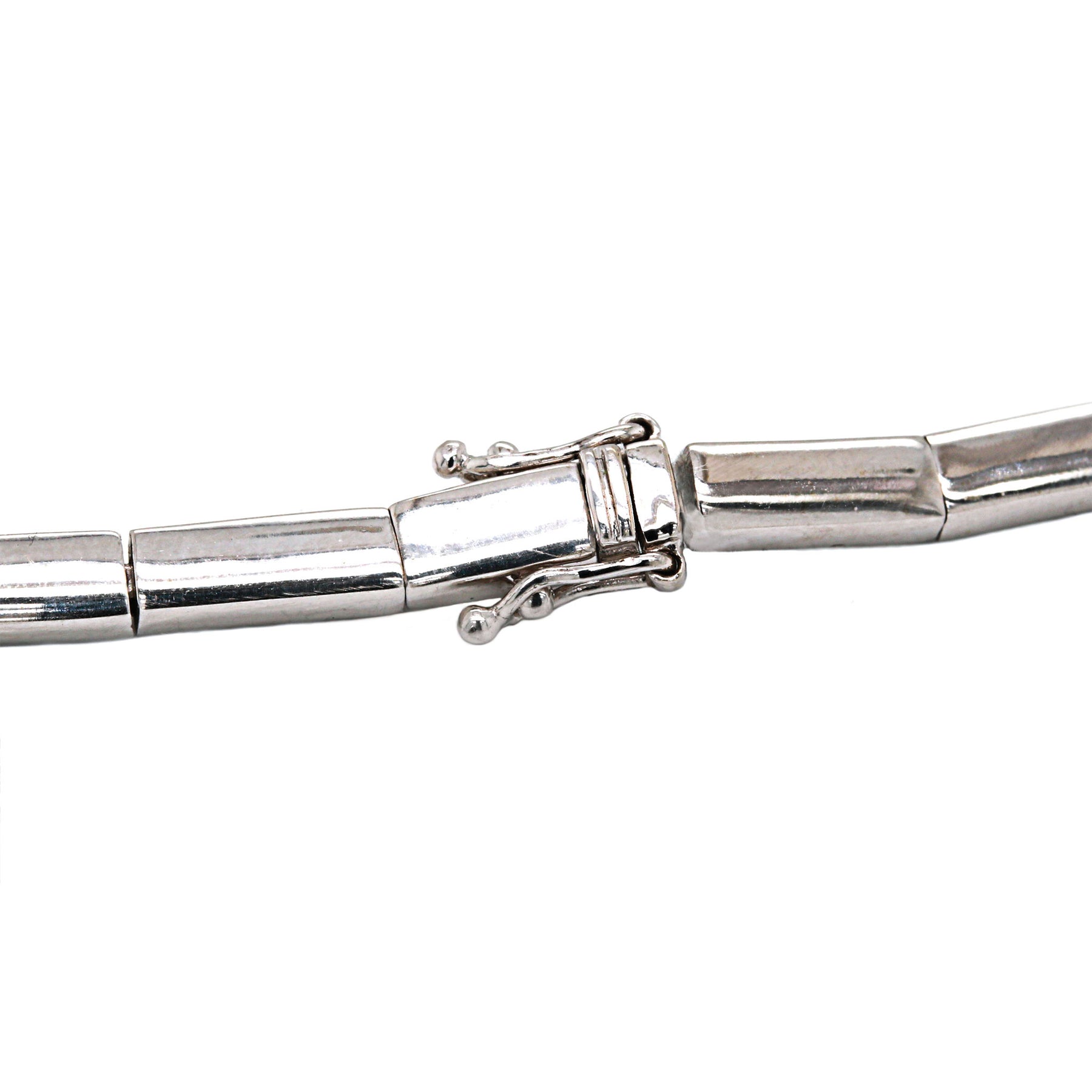 -Rainbow Sapphire & Diamond Link Necklace