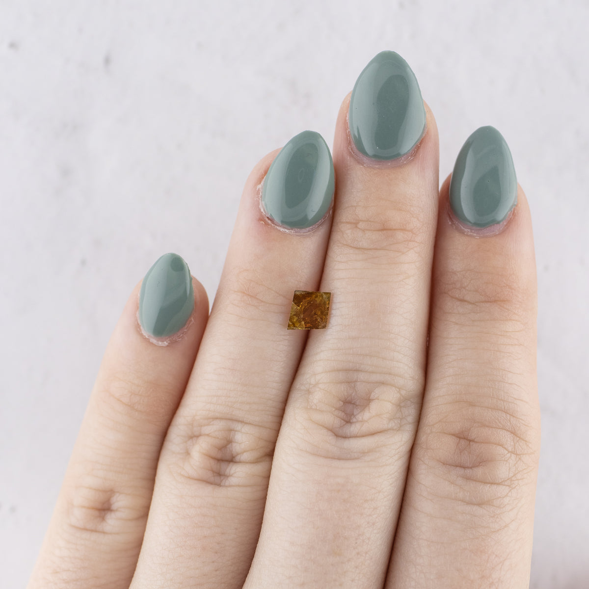 -0.68ct Kite-Cut Rustic Burnt Orange Diamond