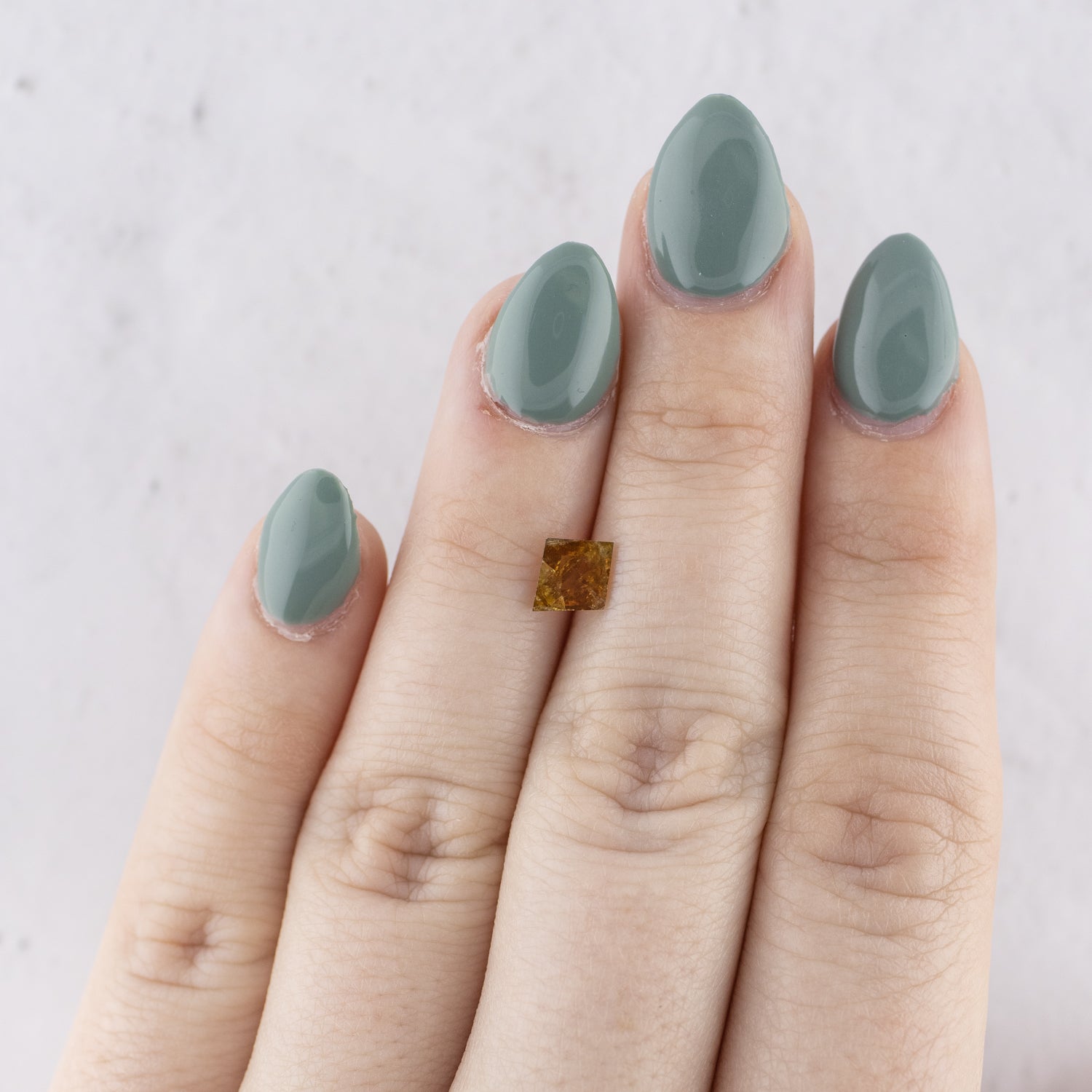 -0.68ct Kite-Cut Rustic Burnt Orange Diamond