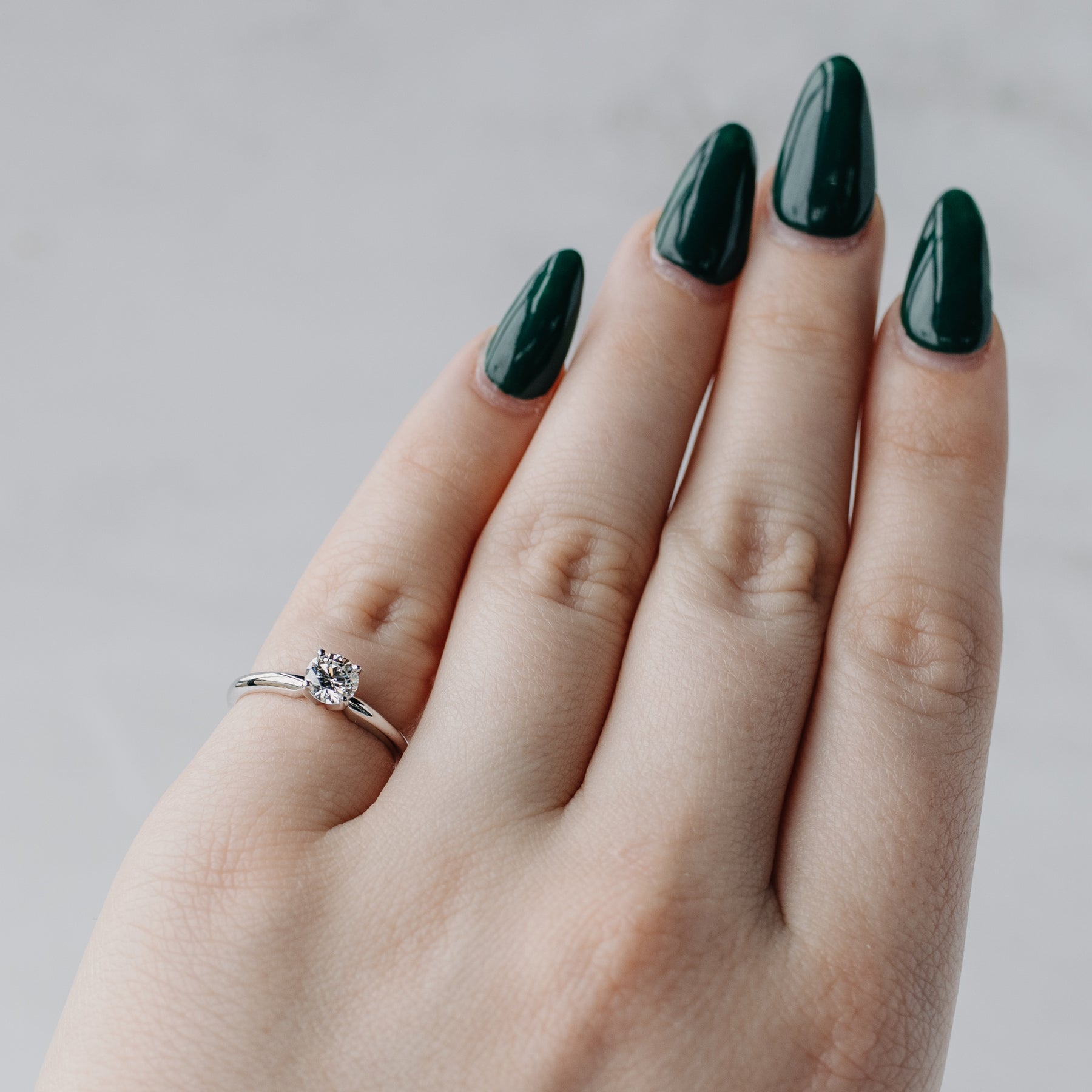 Round Brilliant Canadian Diamond Solitaire Ring