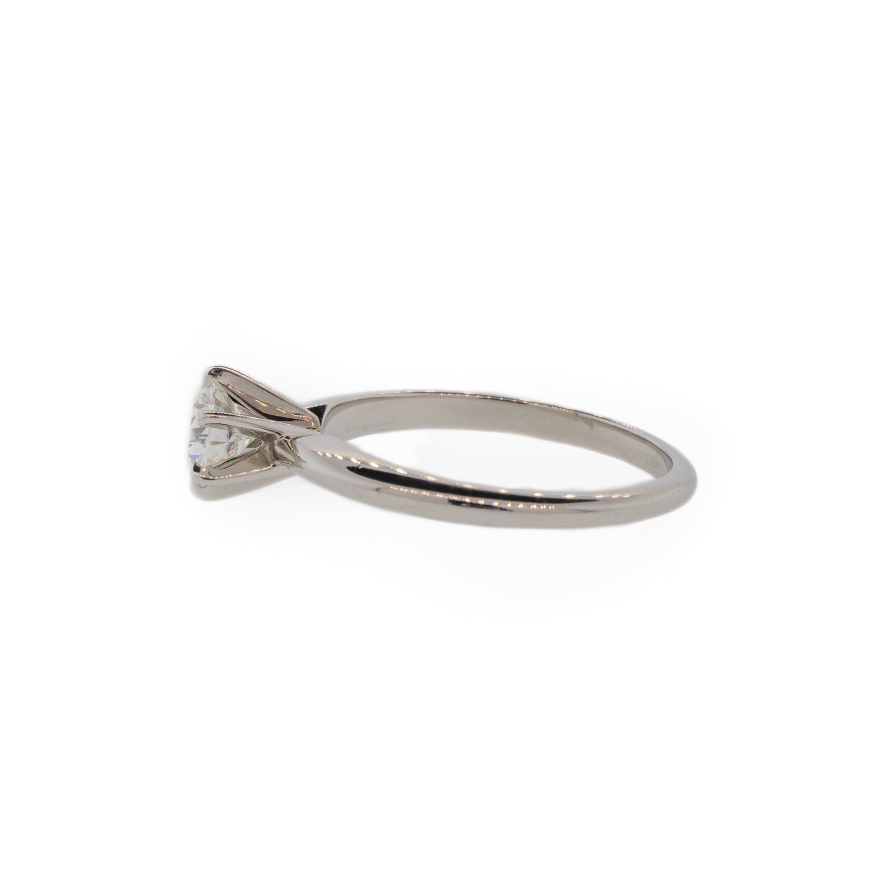 Platinum & Diamond Six-Prong Solitaire Ring
