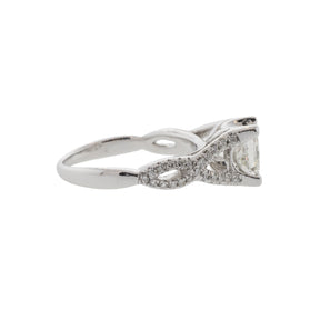 Split-Shank Princess Cut Diamond Ring