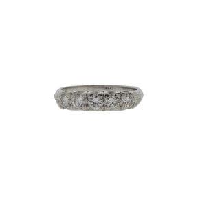Platinum Five Stone Diamond Ring