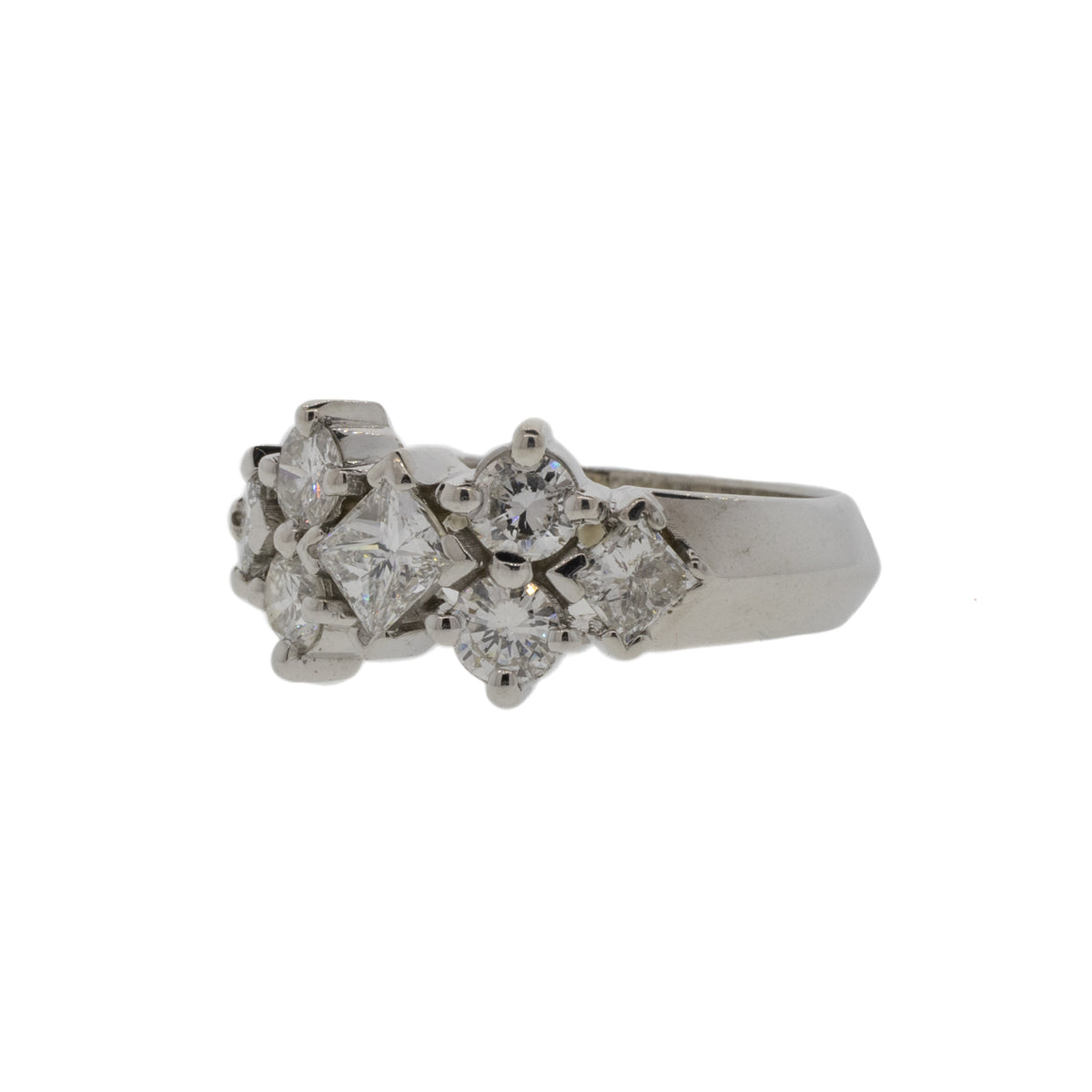 Platinum 7-Stone Diamond Ring