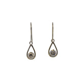 1.00ctw Round Brilliant Drop Dangle Earrings