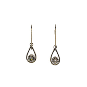 1.00ctw Round Brilliant Drop Dangle Earrings