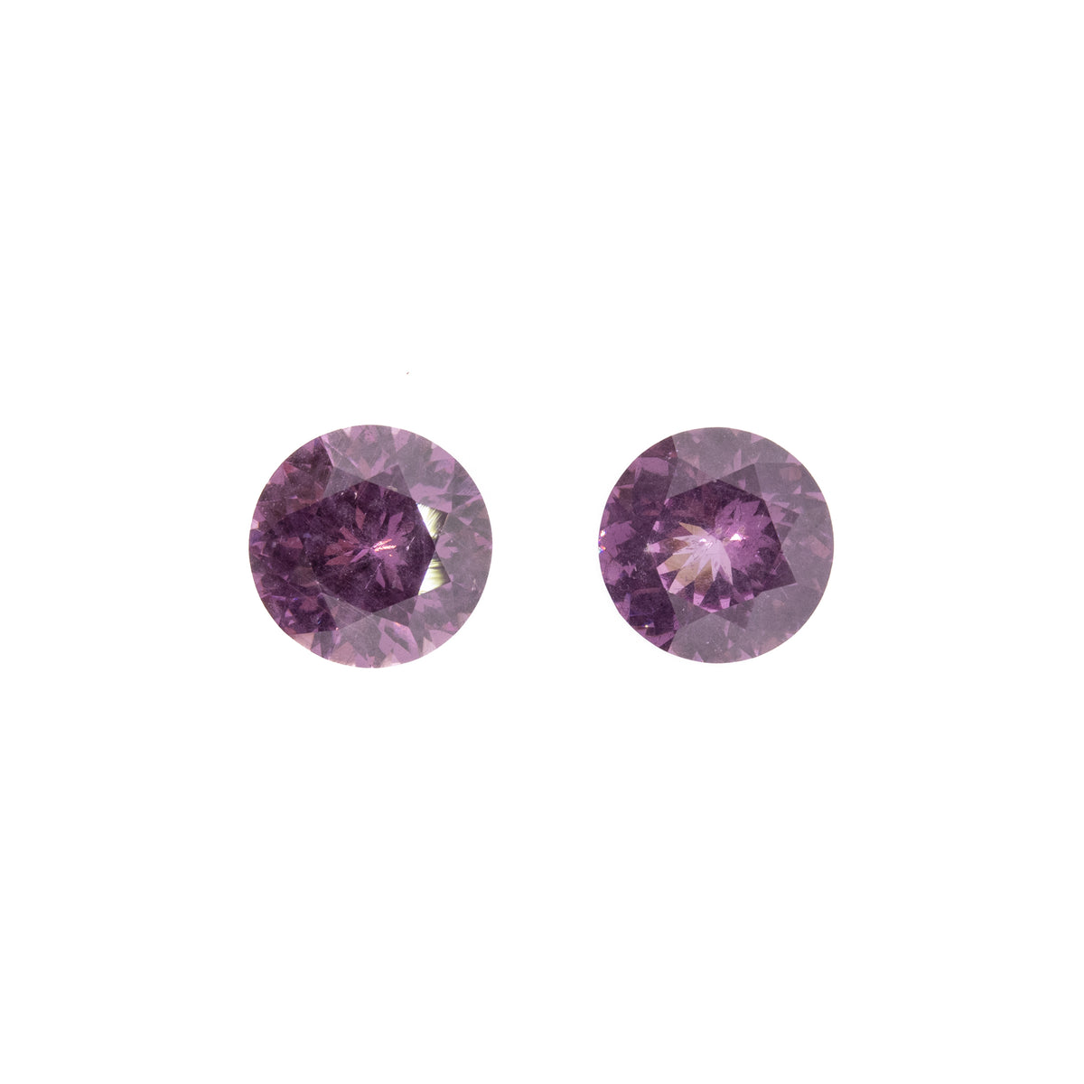 2.64ctw Pair of Round Mahenge Color Change Garnets