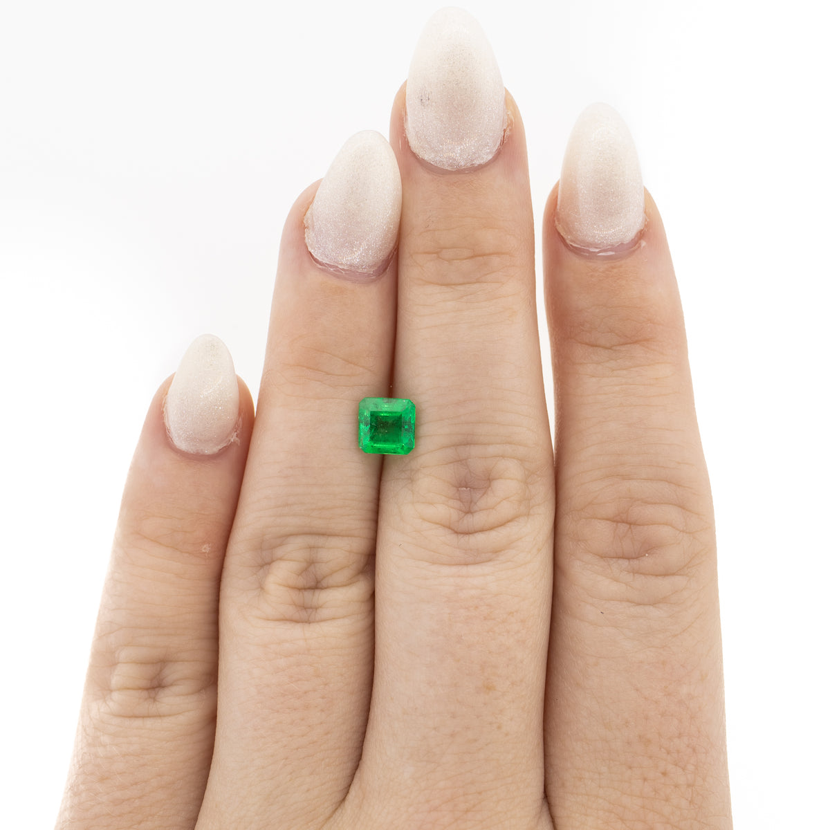 1.02ct Square Step Cut Natural Emerald