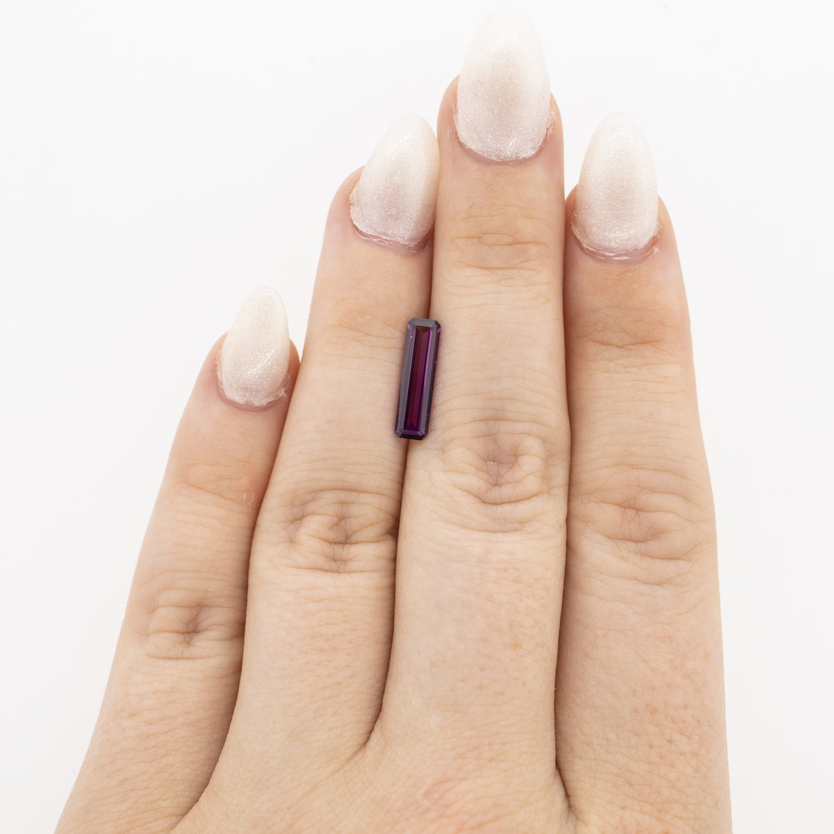 1.69ct Emerald Cut Purple Garnet