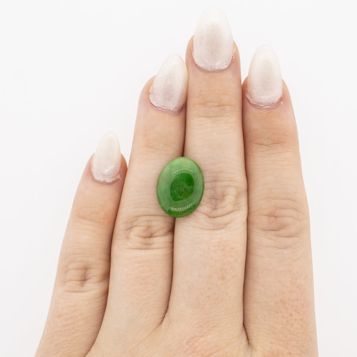 8.00ct Oval Cabochon Cut Jadeite Jade