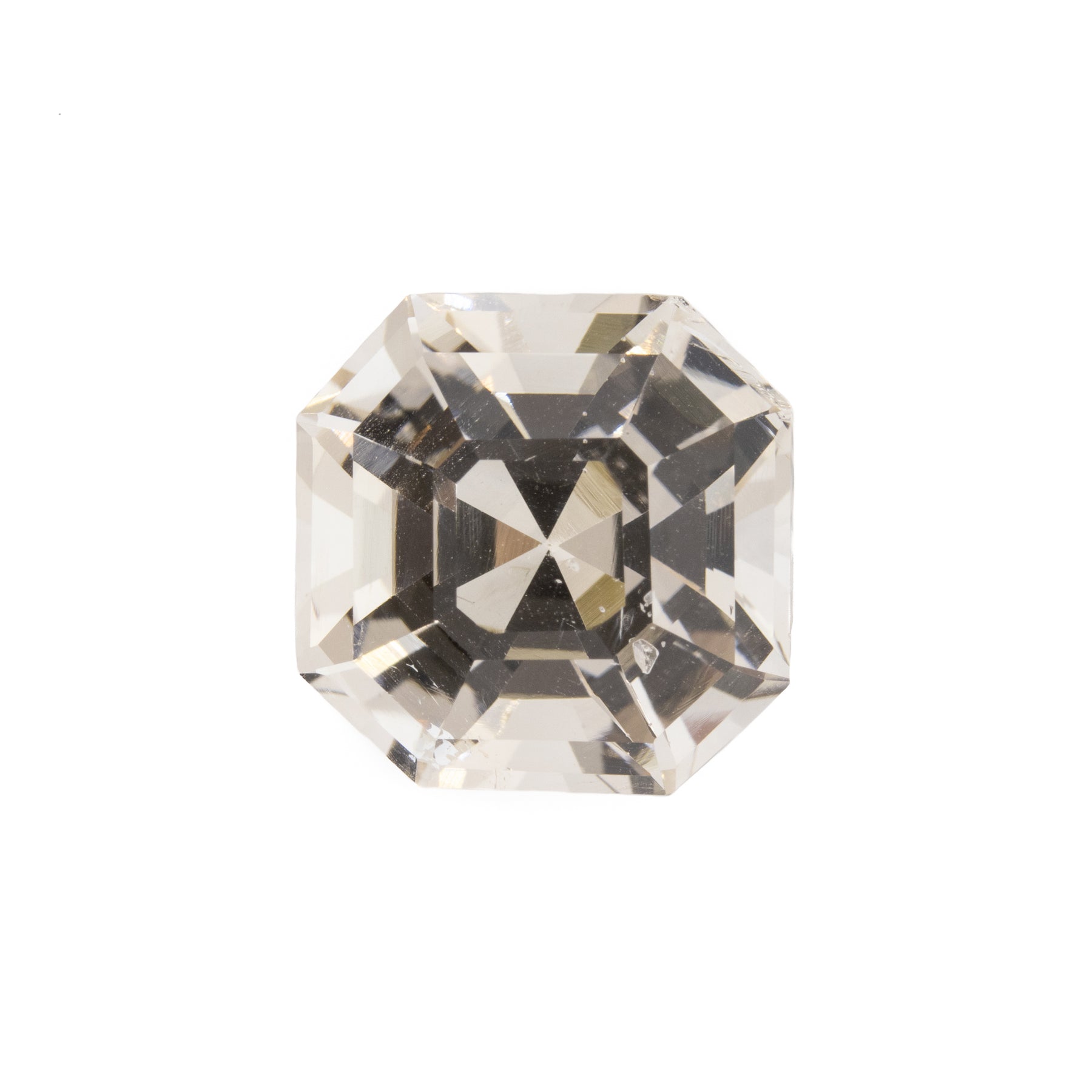 -13.37ct Asscher Cut Natural Precious Champagne White Topaz