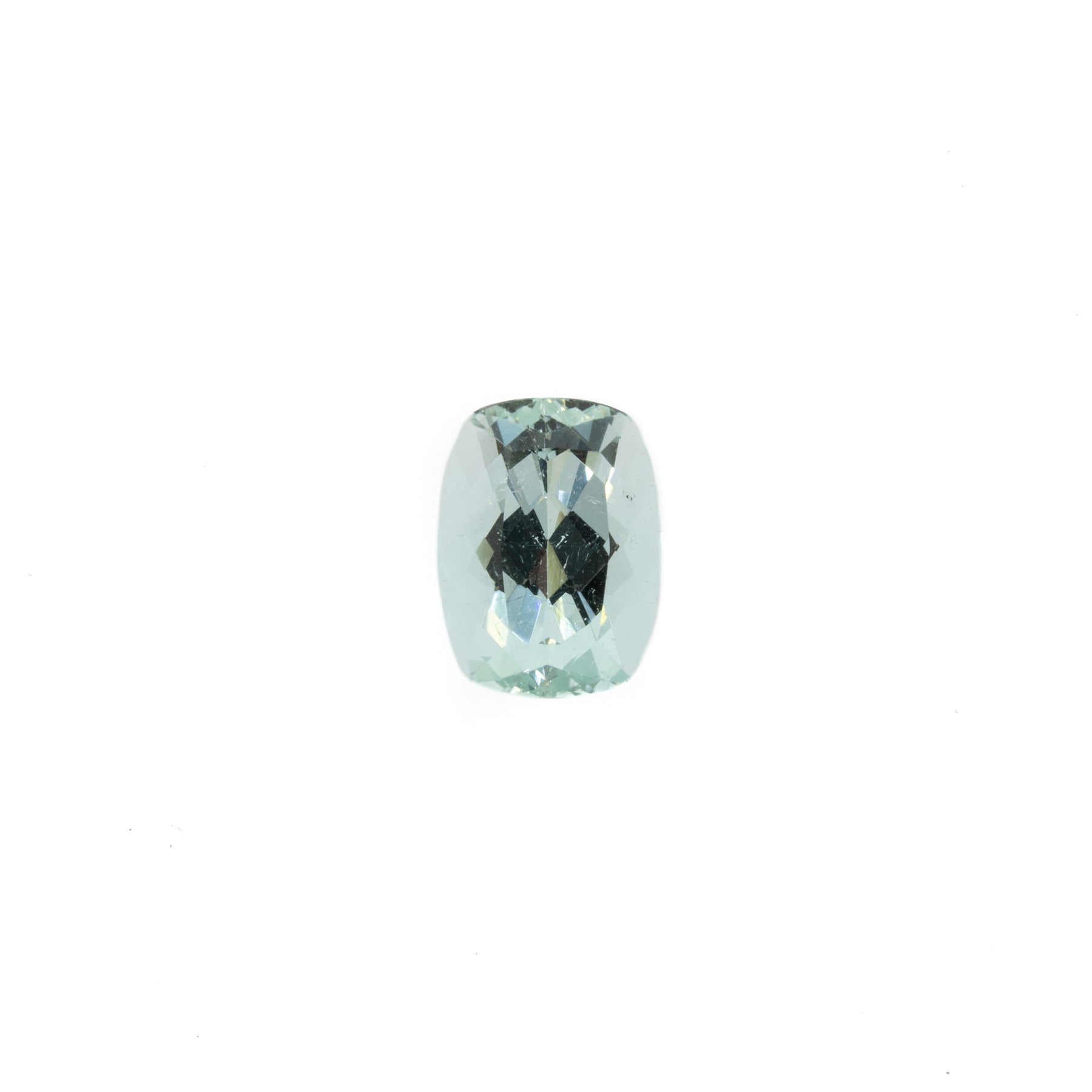 -1.59ct Cushion Cut Natural Seafoam Green Tourmaline