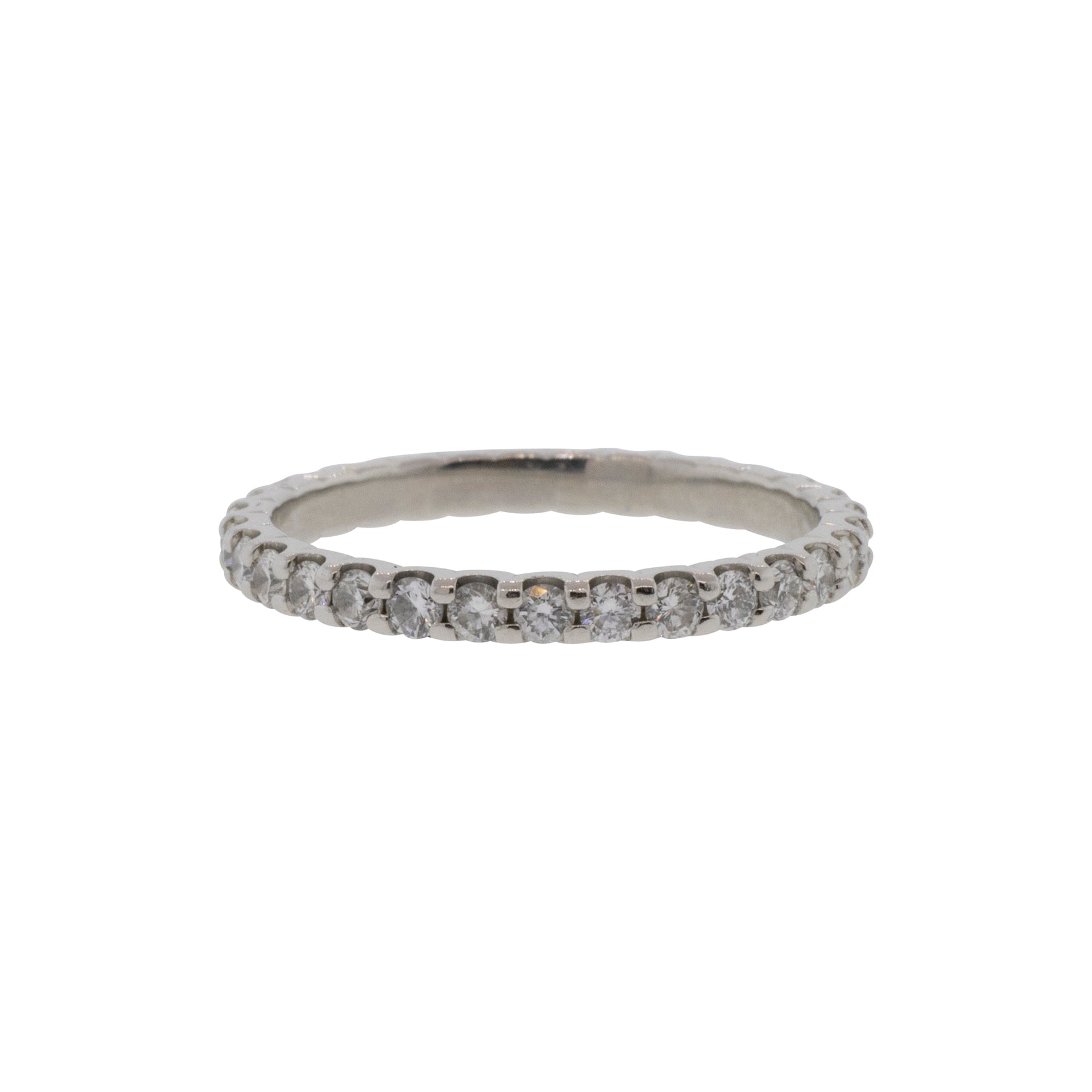Platinum Natural Diamond Eternity Band