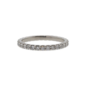 Platinum Natural Diamond Eternity Band