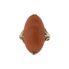 Victorian Coral Split-Shank Ring