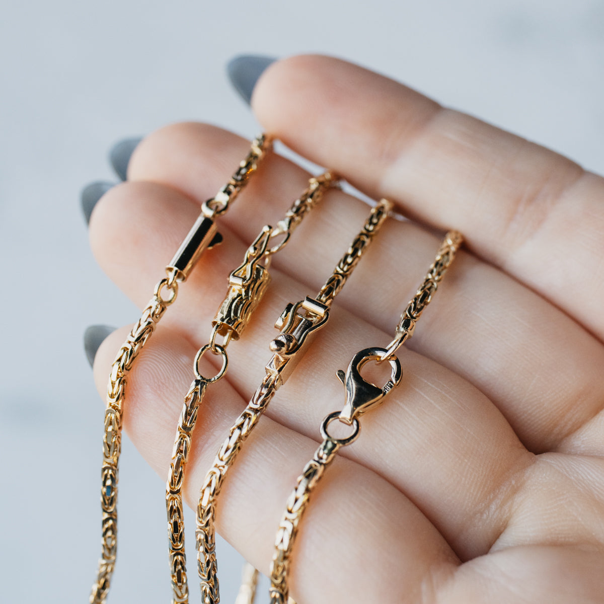 Slim Byzantine Link Bracelet