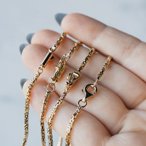 Slim Byzantine Link Bracelet