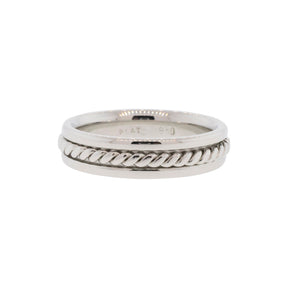 Twisted Rope Platinum Wedding Band
