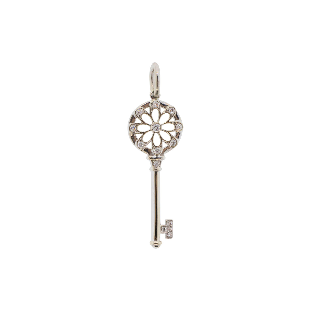 Tiffany & Co. Key 18K White Gold Pendant Charm