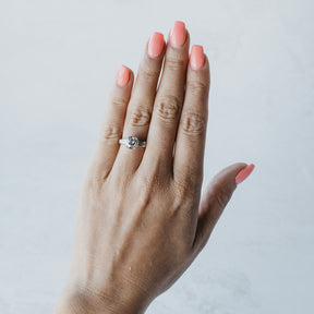 Art Deco Platinum 1.64ct Three Stone Diamond Ring