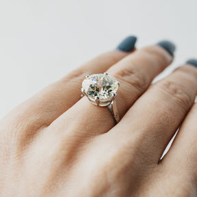 6.43ct Old European Cut GIA Certified Diamond Ring