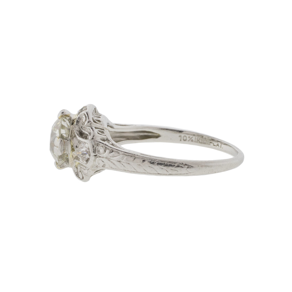 Platinum Art Deco Diamond Engagement Ring