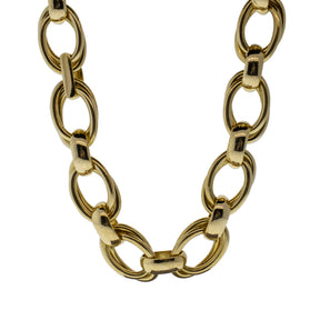 Designer Carlo Weingrill Hollow Link Necklace