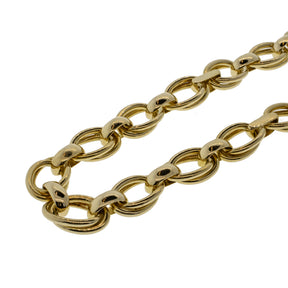 Designer Carlo Weingrill Hollow Link Necklace