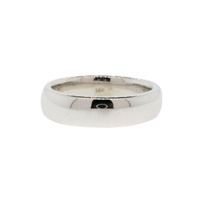 14K White Gold Half-Round Comfort Fit Band