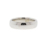 14K White Gold Half-Round Comfort Fit Band