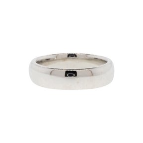 14K White Gold Half-Round Comfort Fit Band