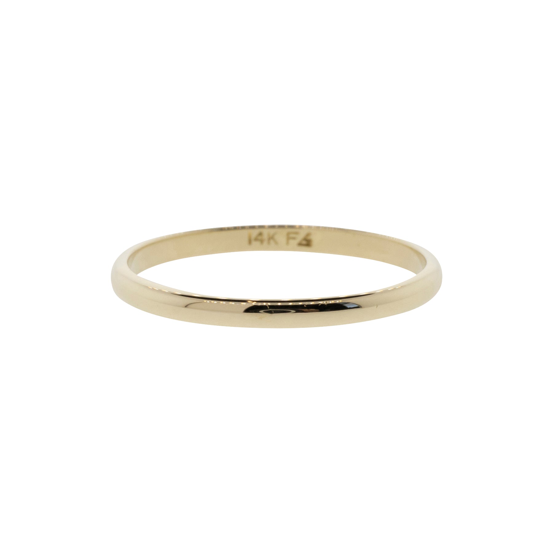 14K Yellow Gold 1.9mm Band