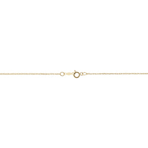 14K Yellow Gold Double Heart Necklace