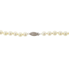 Akoya Pearl Necklace with 14K White Gold Clasp