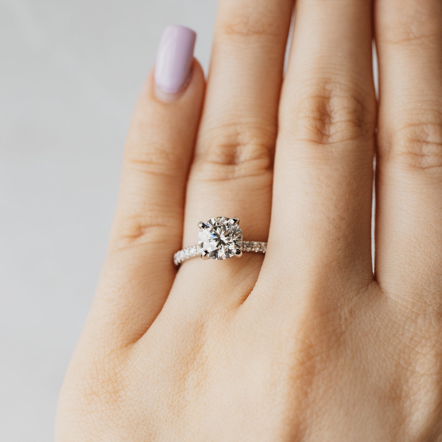 XXX Natural Diamond Platinum Ring