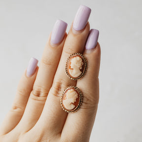 Cameo Stud Earrings