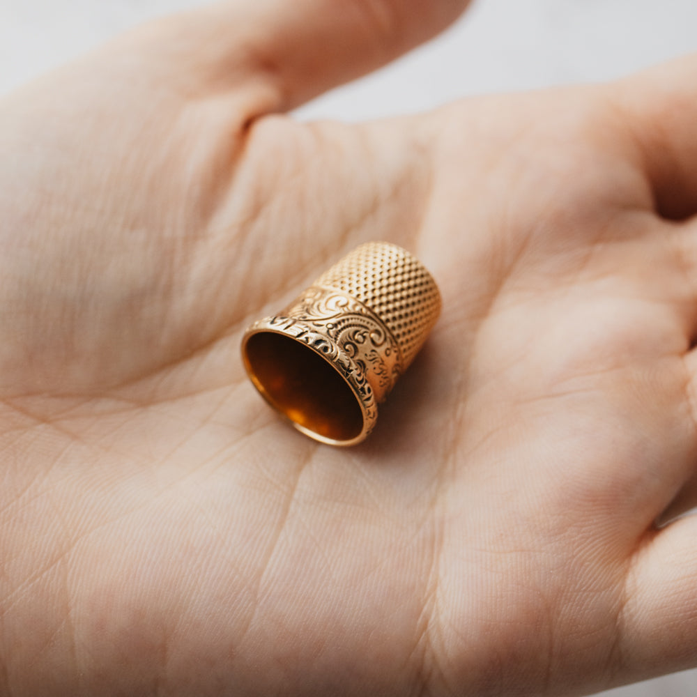 14K Yellow Gold Thimble