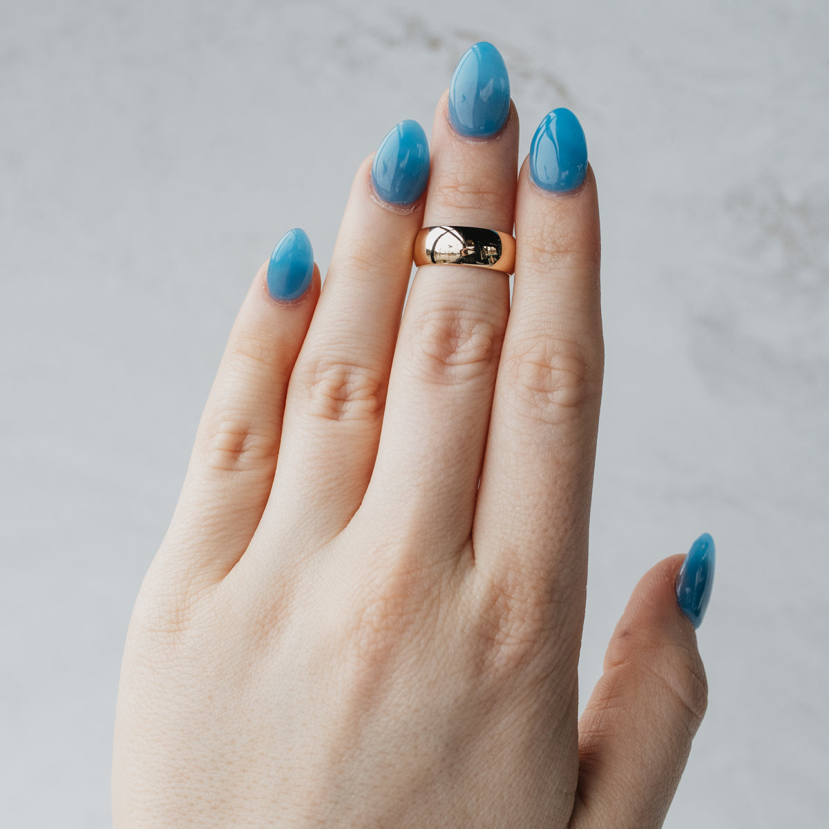 6.90mm Wide Half Round Cigar Band