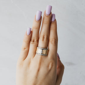 Marquise and Single-Cut Diamond Cigar Band