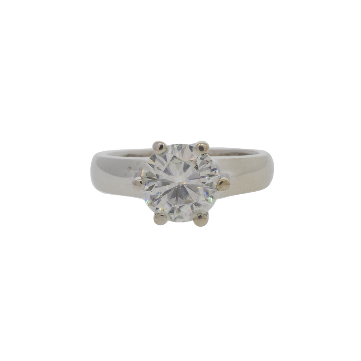 Moissanite Solitaire Ring