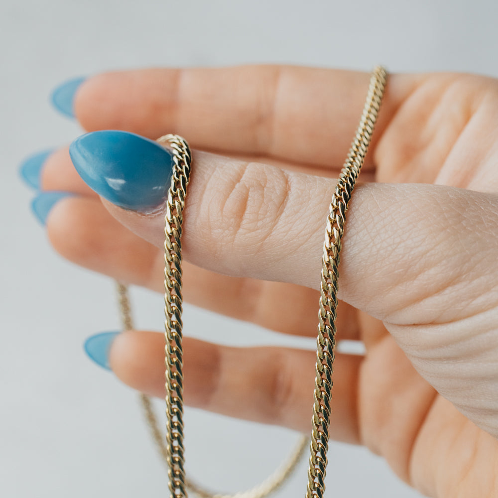 Italian Gold Flat Wheat Chain 14K Yellow Gold