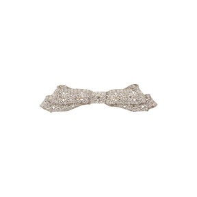 Platinum Edwardian Diamond Ribbon Brooch