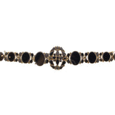 Victorian Onyx Link Bracelet Yellow Gold