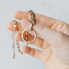 14K Yellow Gold Graduated Link Watch Fob