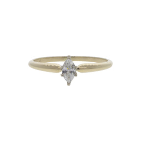 14K Yellow Gold Marquise Diamond Ring