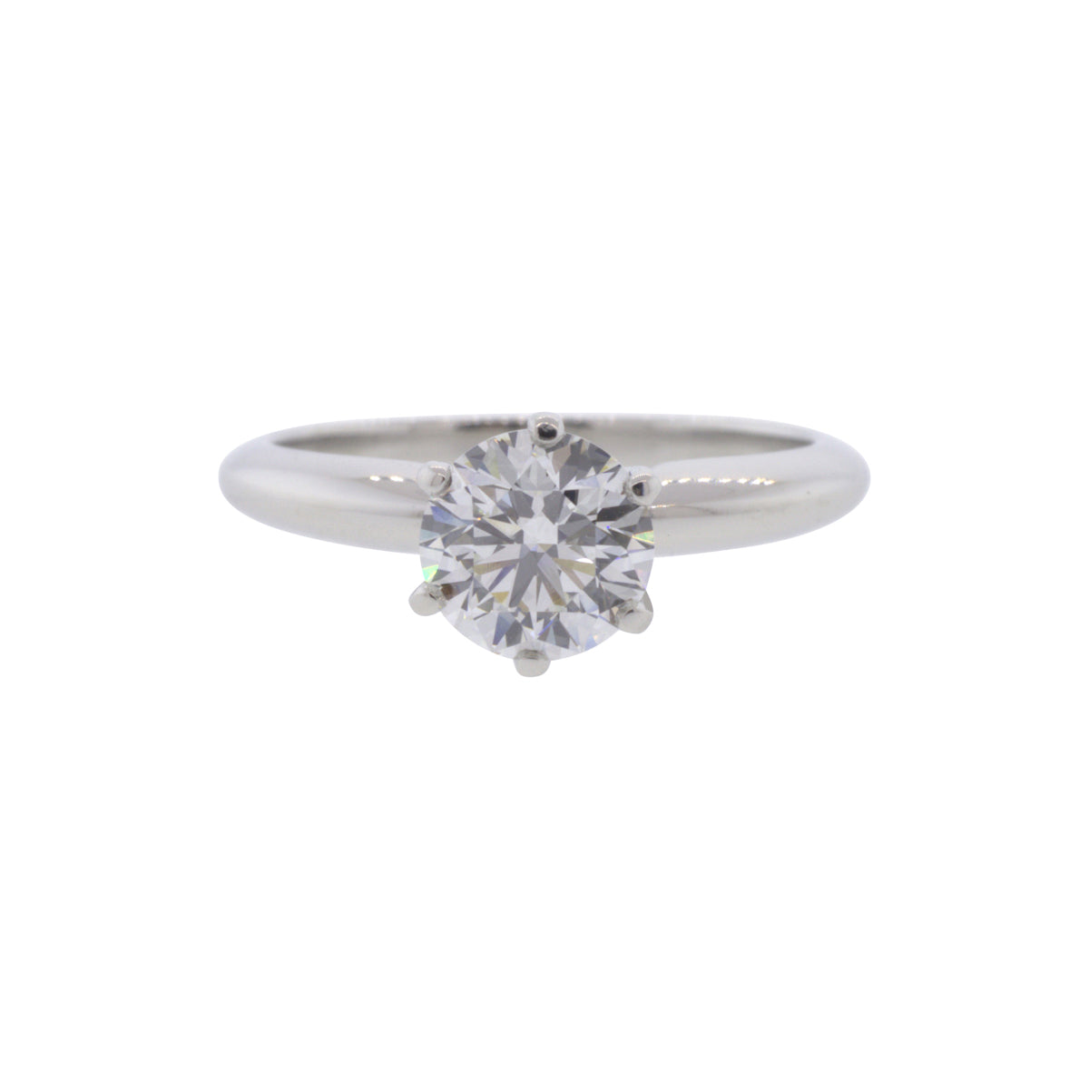 Platinum 0.80ct Solitaire Diamond Ring